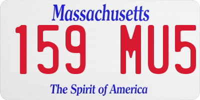 MA license plate 159MU5
