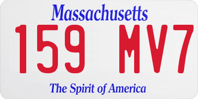 MA license plate 159MV7