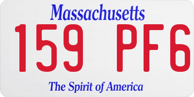 MA license plate 159PF6