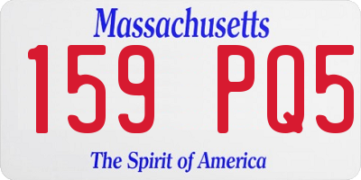 MA license plate 159PQ5