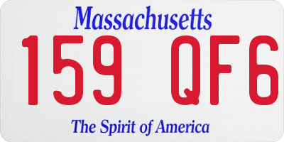 MA license plate 159QF6