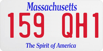 MA license plate 159QH1