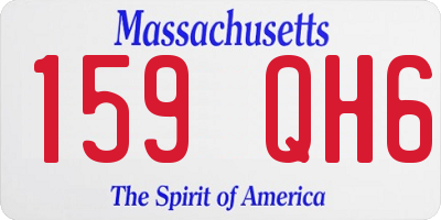 MA license plate 159QH6