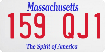 MA license plate 159QJ1