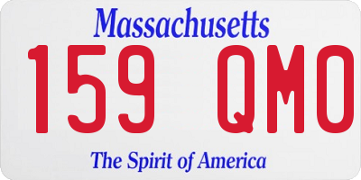 MA license plate 159QM0