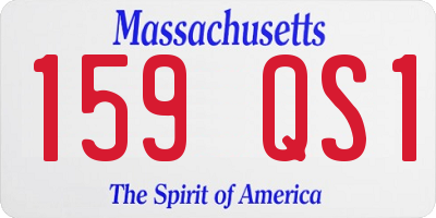 MA license plate 159QS1