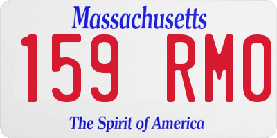 MA license plate 159RM0