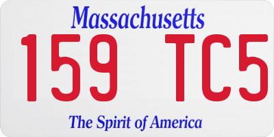 MA license plate 159TC5