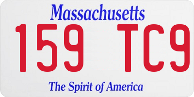 MA license plate 159TC9