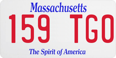 MA license plate 159TG0