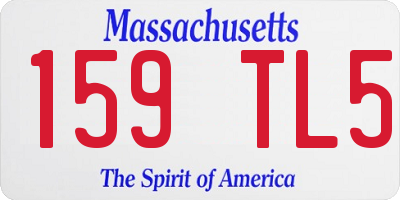 MA license plate 159TL5