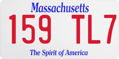 MA license plate 159TL7