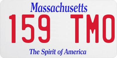 MA license plate 159TM0