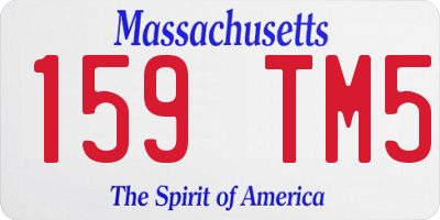 MA license plate 159TM5