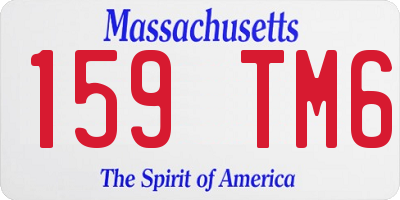 MA license plate 159TM6