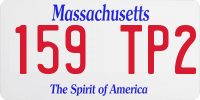MA license plate 159TP2
