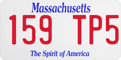 MA license plate 159TP5