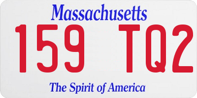 MA license plate 159TQ2