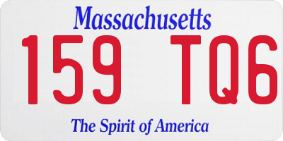 MA license plate 159TQ6