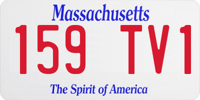 MA license plate 159TV1