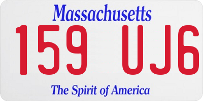 MA license plate 159UJ6