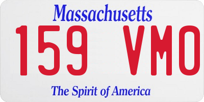 MA license plate 159VM0