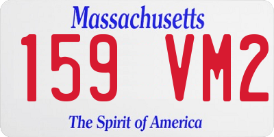 MA license plate 159VM2