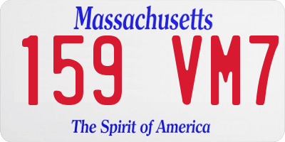 MA license plate 159VM7