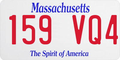 MA license plate 159VQ4