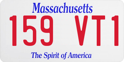 MA license plate 159VT1