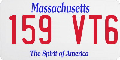 MA license plate 159VT6