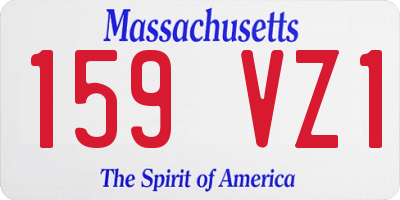 MA license plate 159VZ1