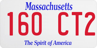 MA license plate 160CT2