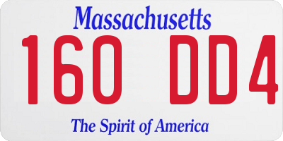 MA license plate 160DD4