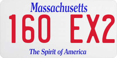 MA license plate 160EX2