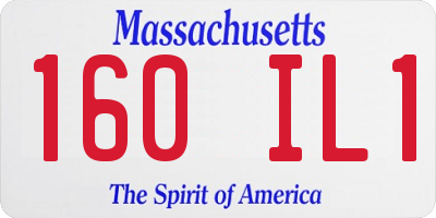 MA license plate 160IL1