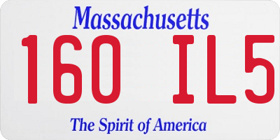 MA license plate 160IL5