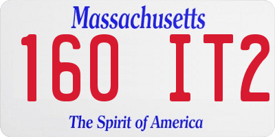 MA license plate 160IT2