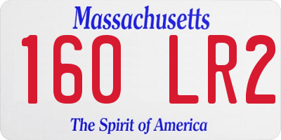 MA license plate 160LR2