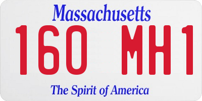 MA license plate 160MH1