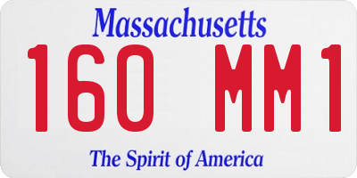 MA license plate 160MM1