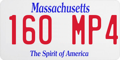 MA license plate 160MP4