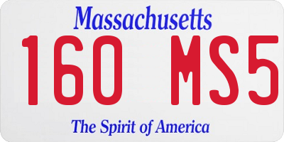 MA license plate 160MS5