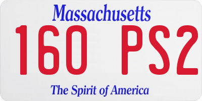 MA license plate 160PS2
