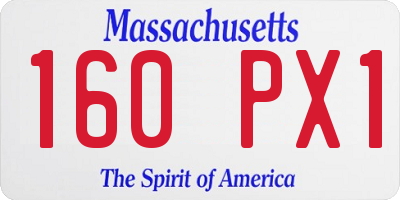 MA license plate 160PX1