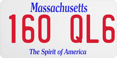 MA license plate 160QL6