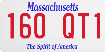 MA license plate 160QT1