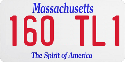 MA license plate 160TL1