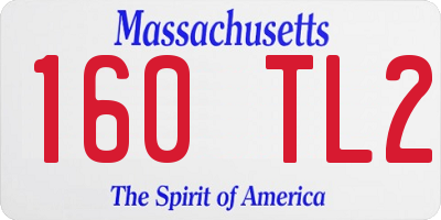 MA license plate 160TL2