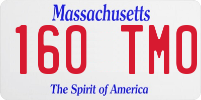 MA license plate 160TM0